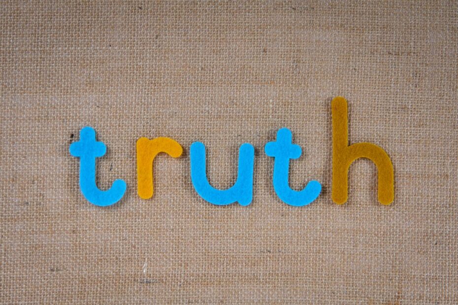 Cutouts Of Letters "truth"