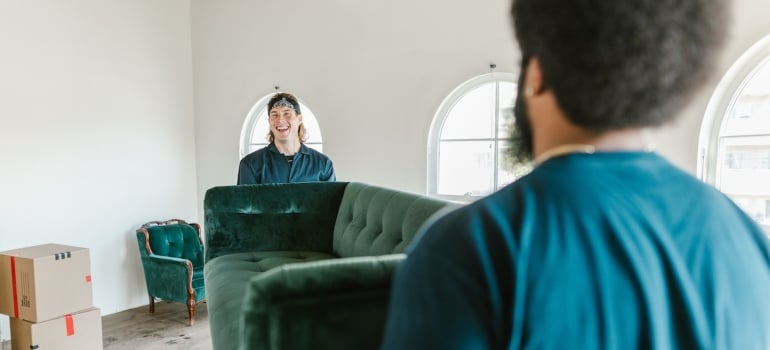 movers handle furniture move