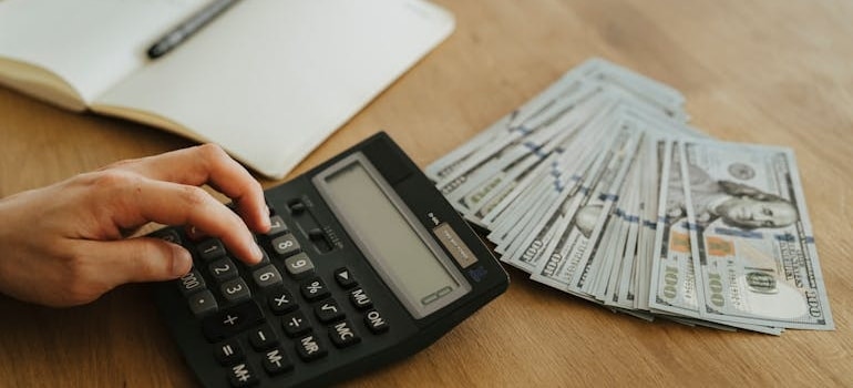 calculator and money